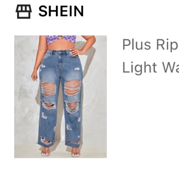 Shein Ripped Jeans - Picture 1 of 3